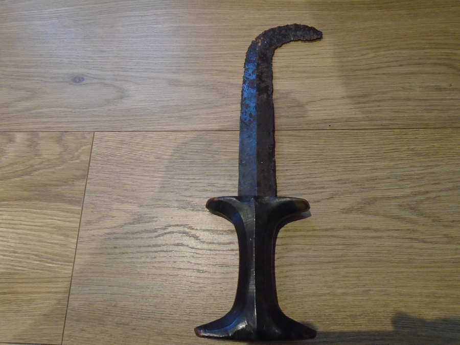 Antique  african late 19th century sudanese fighting knife