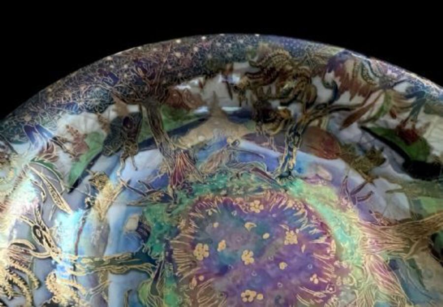 Antique Wedgwood Fairyland Lustre Lilly Tray