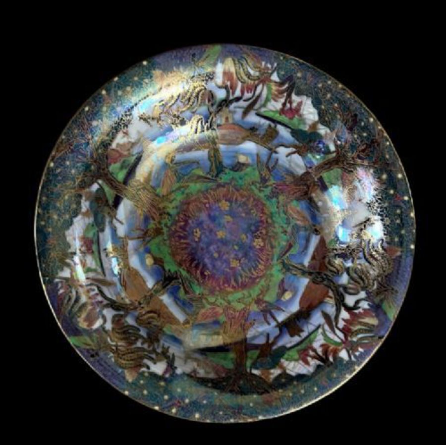 Antique Wedgwood Fairyland Lustre Lilly Tray