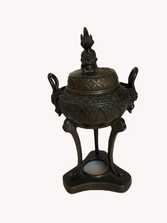 Antique Quality Antique Chinese Bronze Incense Vase