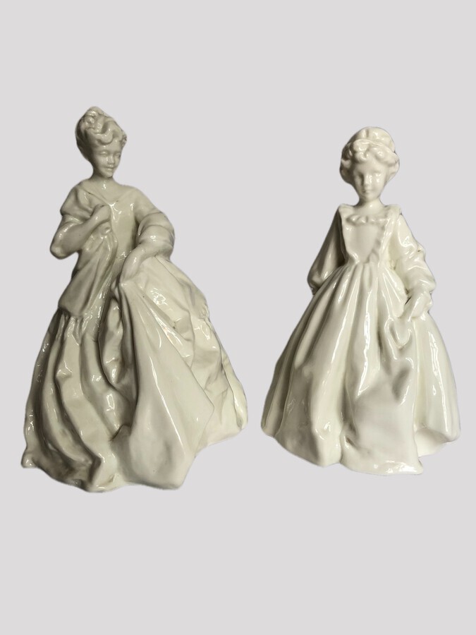 Antique Pair Of Continental Porcelain Figures
