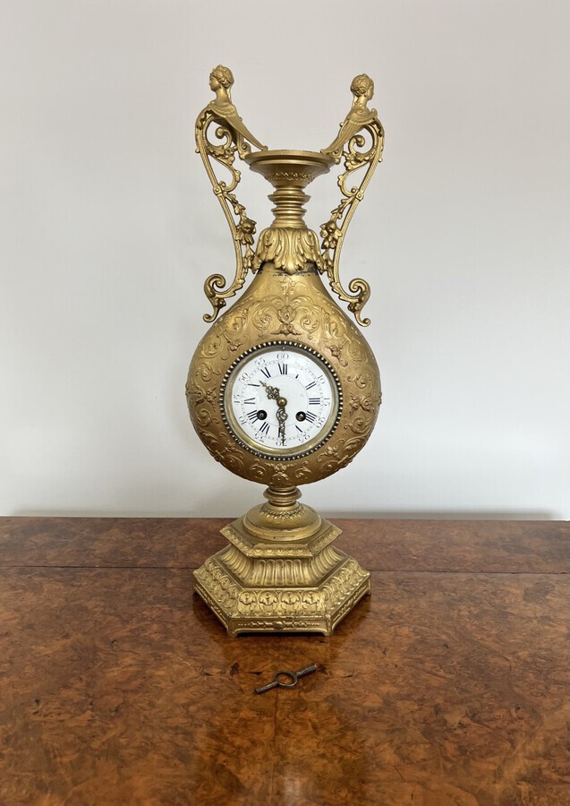 Antique Fantastic quality antique Victorian French ornate Mantle Clock