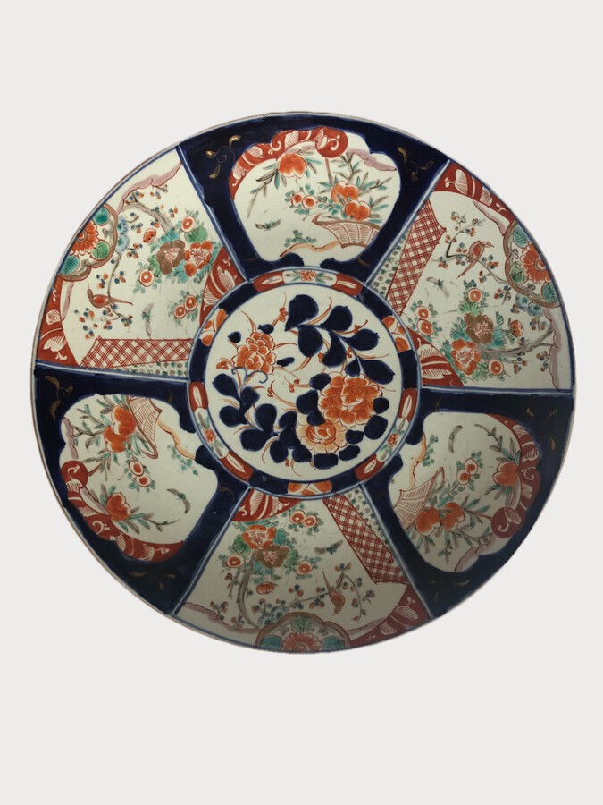 Large Quality Antique Japanese Imari Hand Painted plate