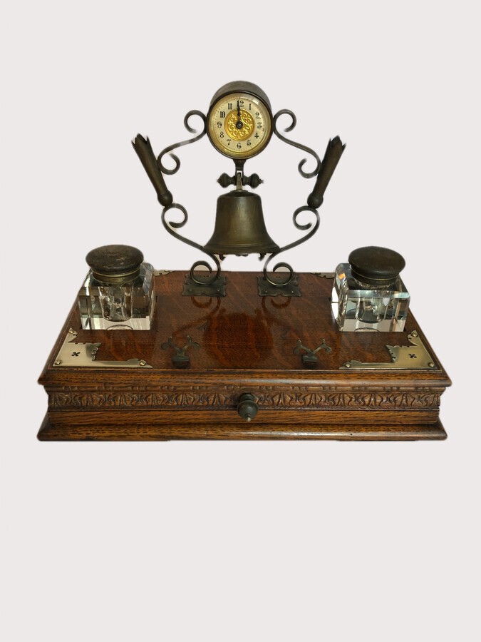 Antique Unusual Antique Victorian Desk Set