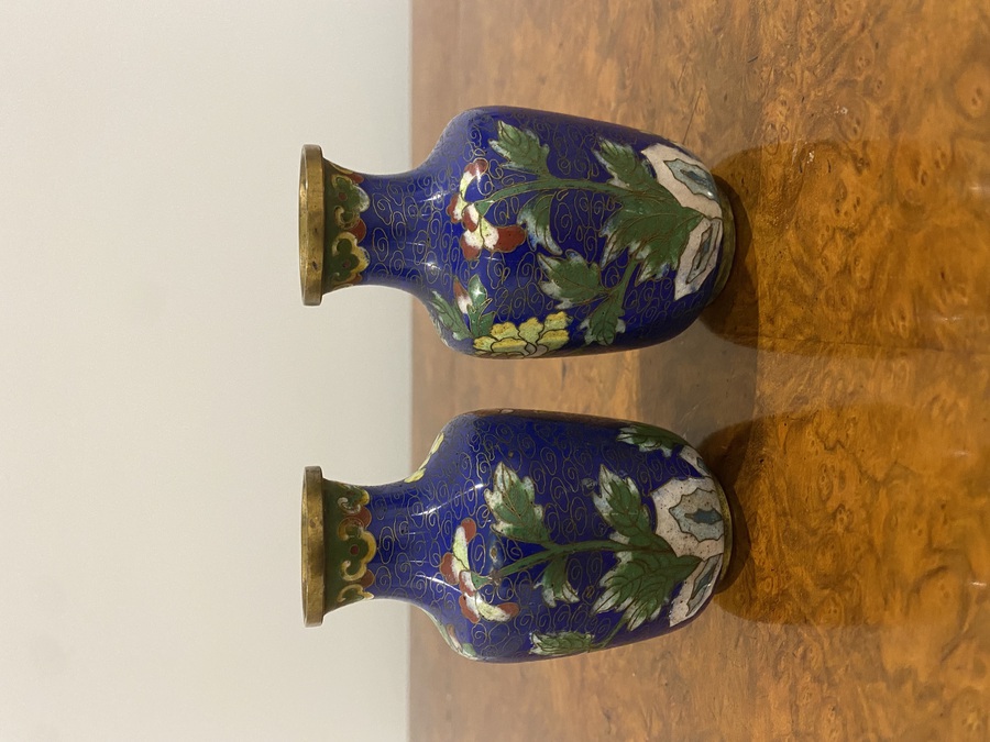 Pair Of Quality Japanese Closionne Vases