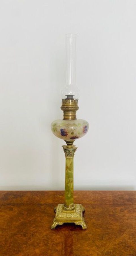 Antique Quality Antique Victorian Oil Lamp