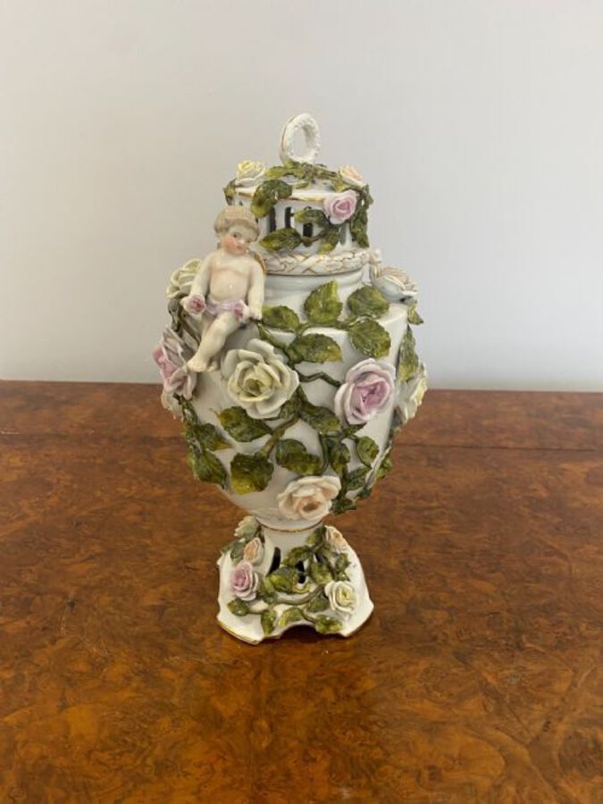 Antique Antique Victorian Quality Continental Porcelain Vase