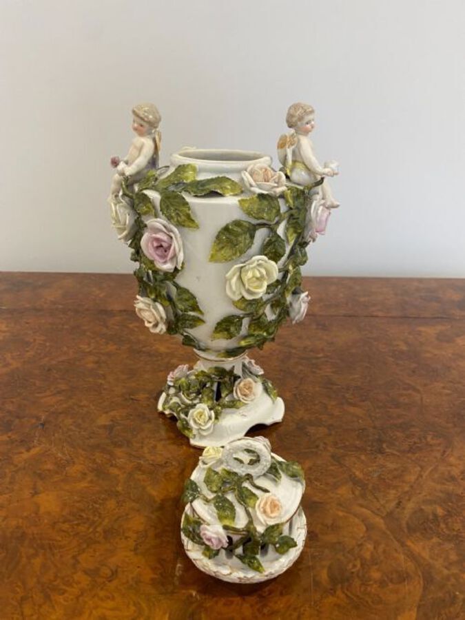 Antique Antique Victorian Quality Continental Porcelain Vase