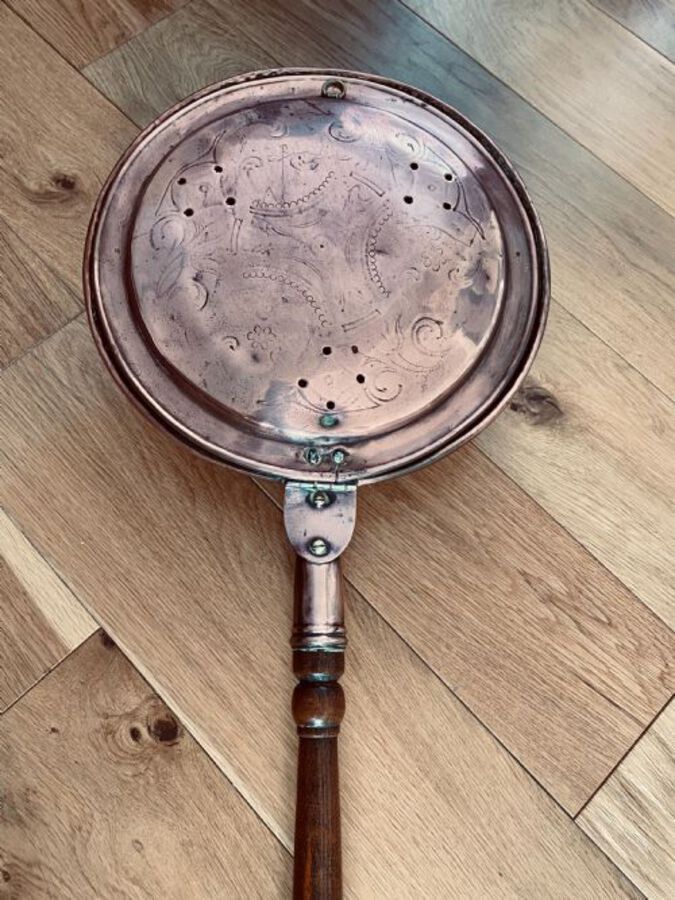 Antique Antique George III Copper Warming Pan