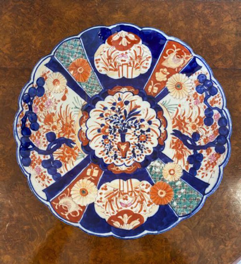Antique Large Antique Japanese Quality Imari plate