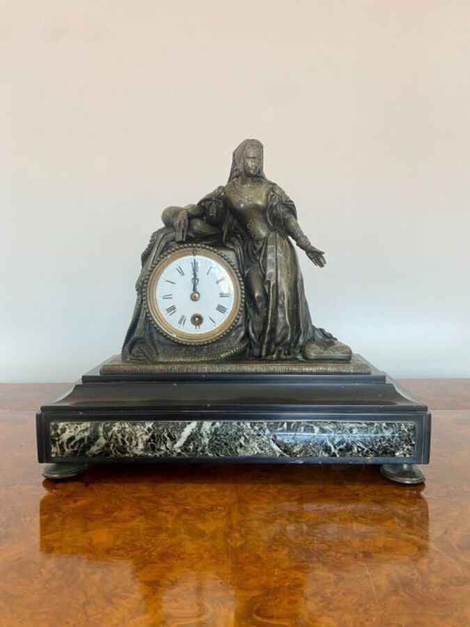 A Quality Victorian Marble Mantle Clock
