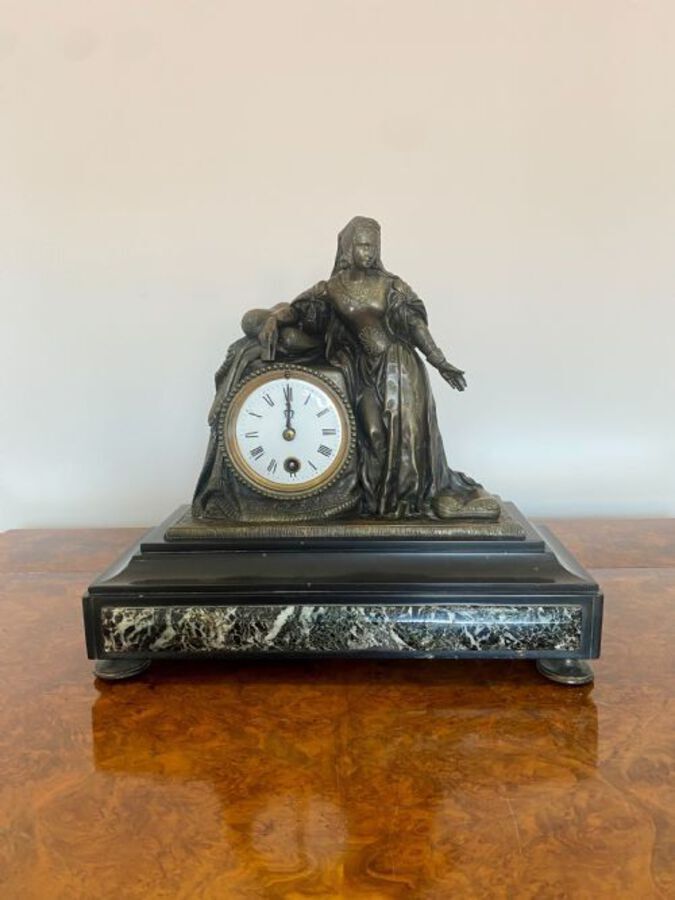 Antique A Quality Victorian Marble Mantle Clock