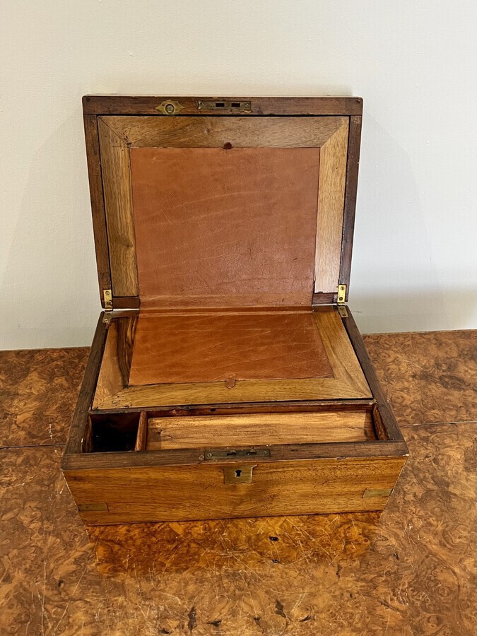 Antique Quality antique Victorian mahogany writing box 