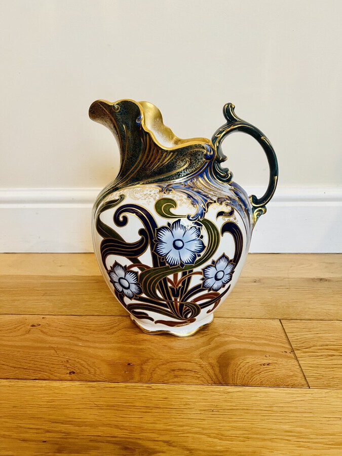 Antique Rare pair of antique Victorian quality Doulton Burslem jug & bowl set 