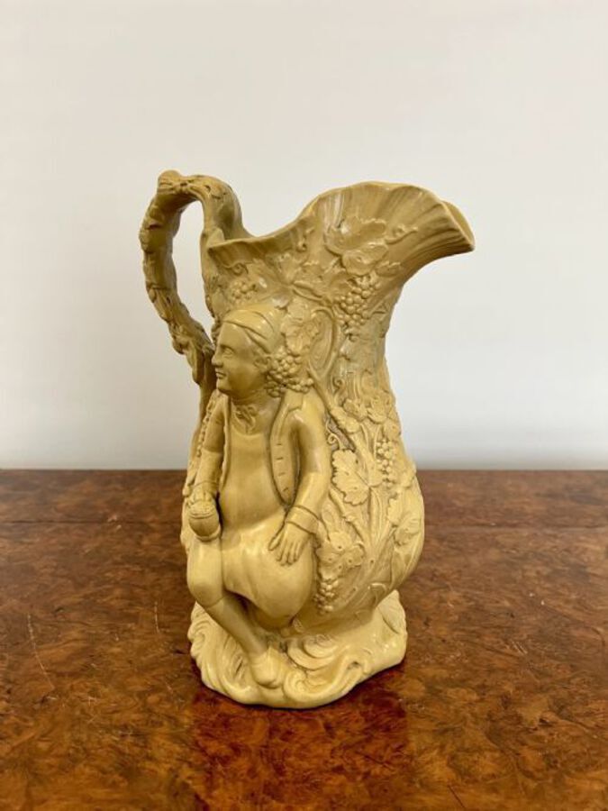 Antique Antique Victorian quality relief moulded jug