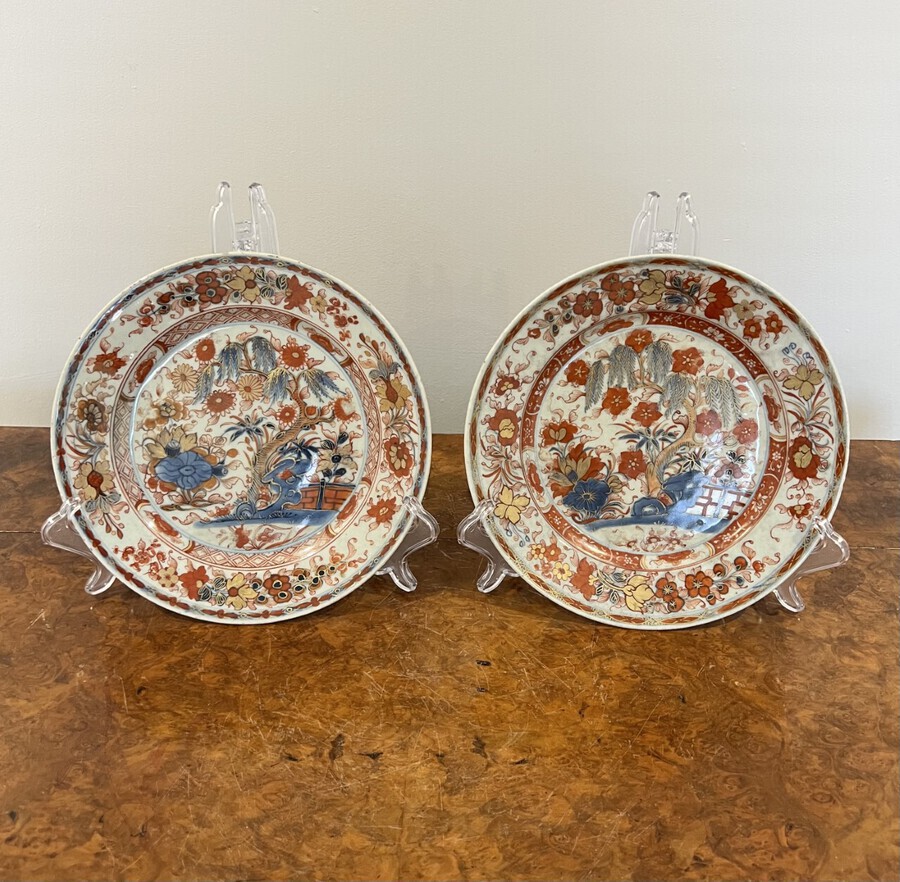 Antique Pair of antique Chinese plates 