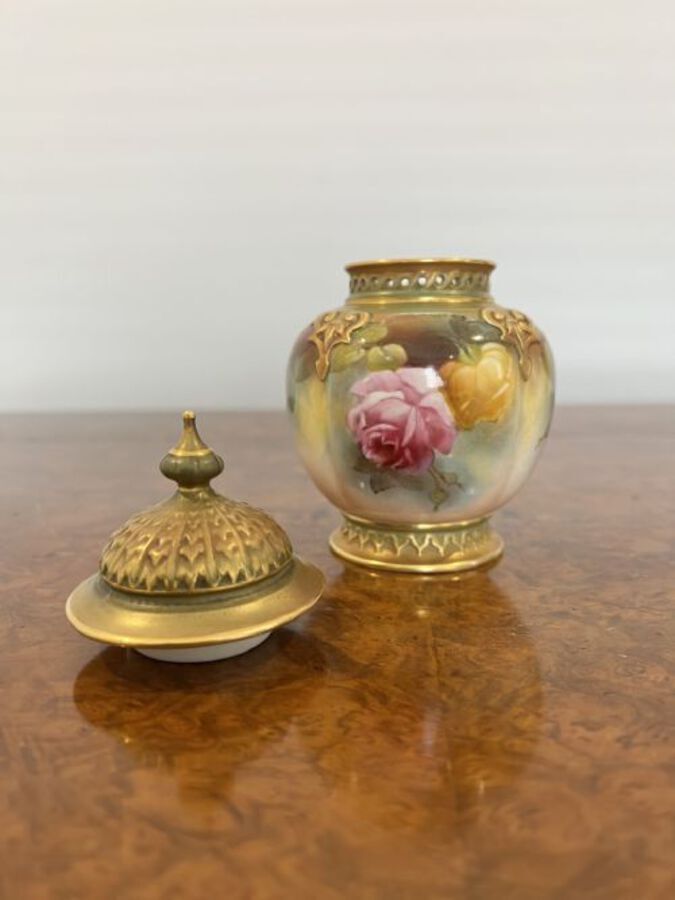 Antique Quality antique Royal Worcester vase and cover