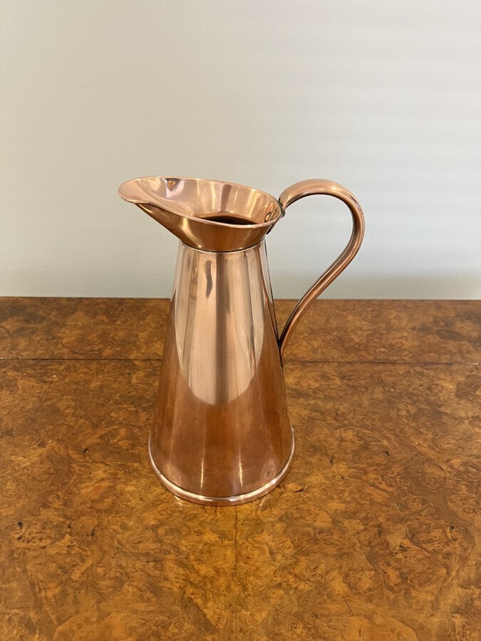 Antique Edwardian copper jug