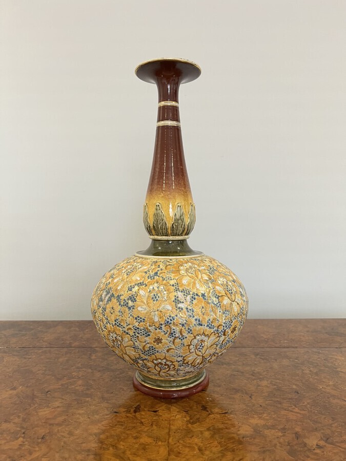 Fantastic quality large antique Victorian Doulton Lambeth vase