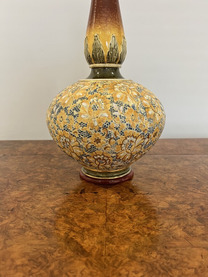 Antique Fantastic quality large antique Victorian Doulton Lambeth vase 