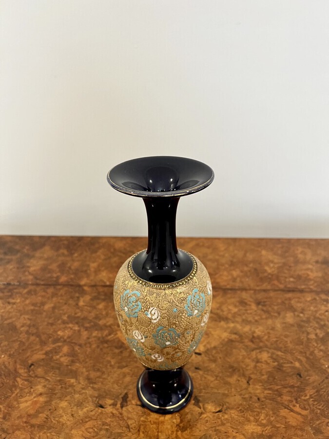 Antique Pair of quality antique Victorian Doulton vases
