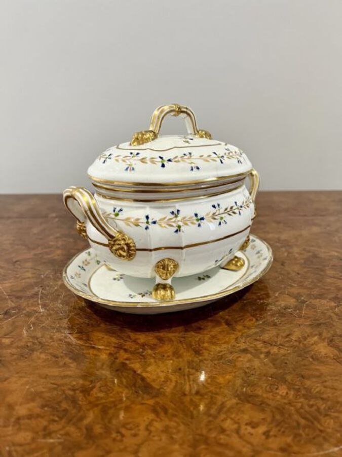 Antique OUTSTANDING QUALITY EARLY 19TH CENTURY CROWN DERBY TUREEN AND COVER