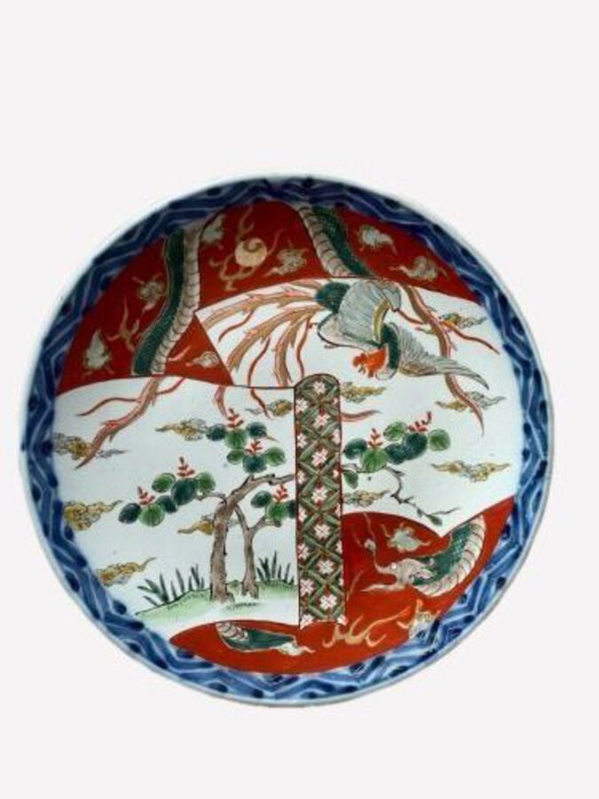 Antique UNUSUAL ANTIQUE JAPANESE QUALITY IMARI PLATE