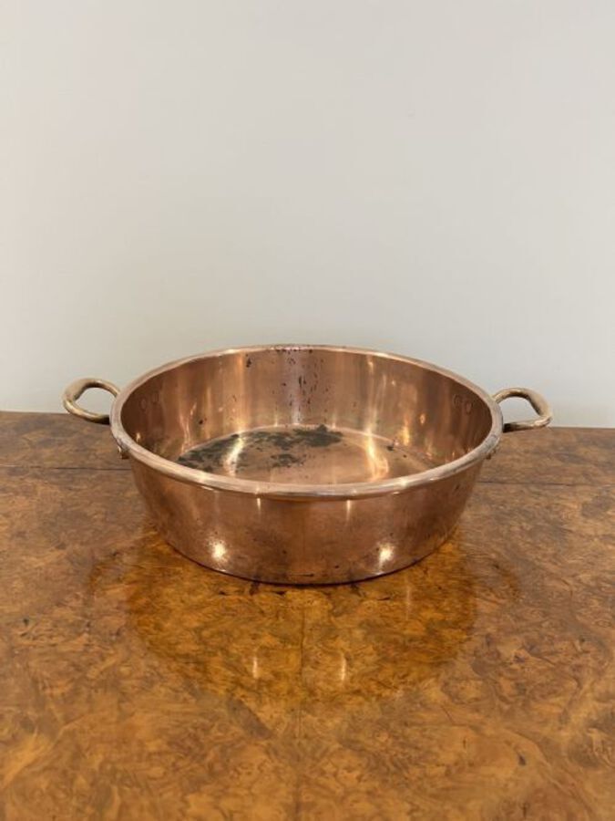 Antique LARGE ANTIQUE GEORGE III QUALITY COPPER PAN