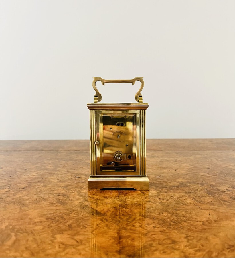 Antique Antique Victorian quality brass carriage clock