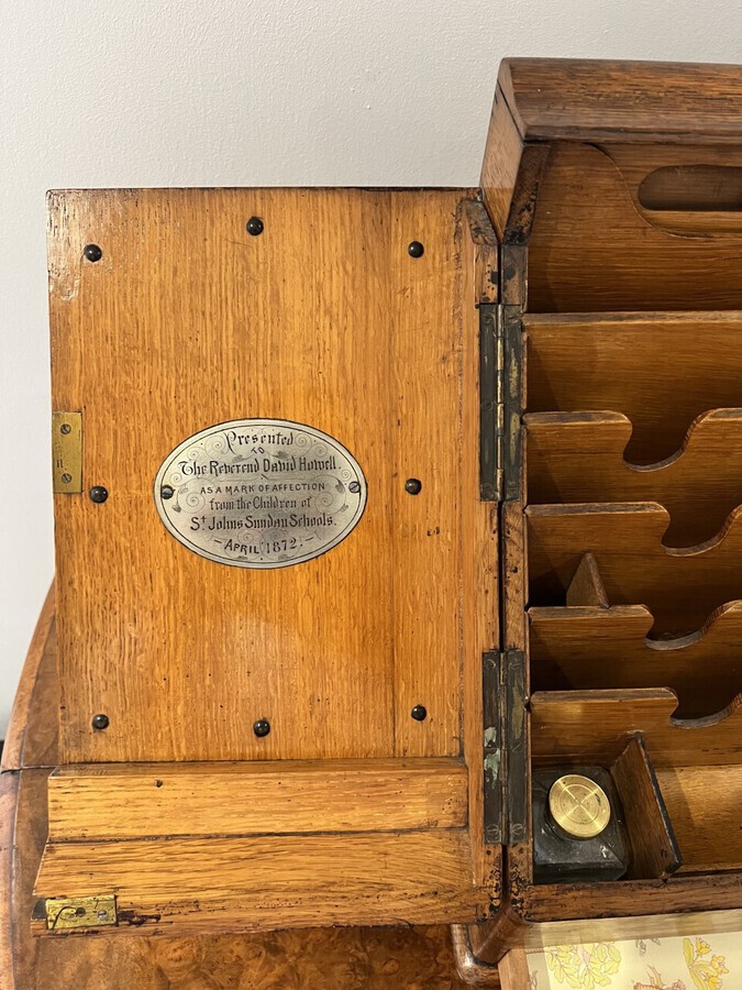 Antique Quality antique Victorian oak stationary box