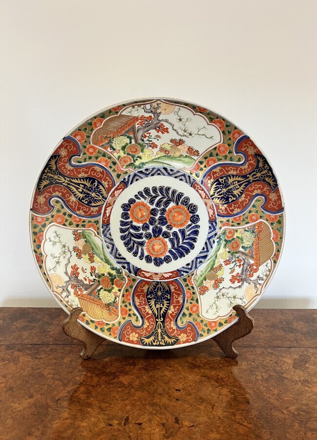 Fantastic quality large antique Japanese Imari plate