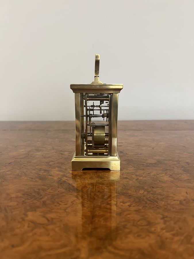 Antique Quality antique Victorian brass carriage clock 