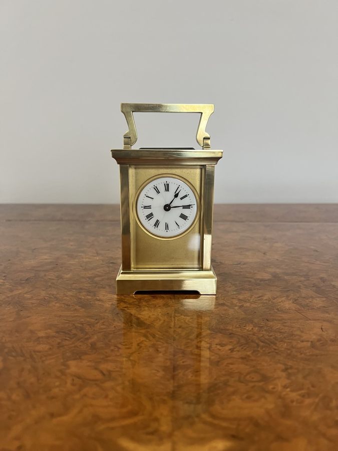 Antique Quality antique Victorian brass carriage clock 