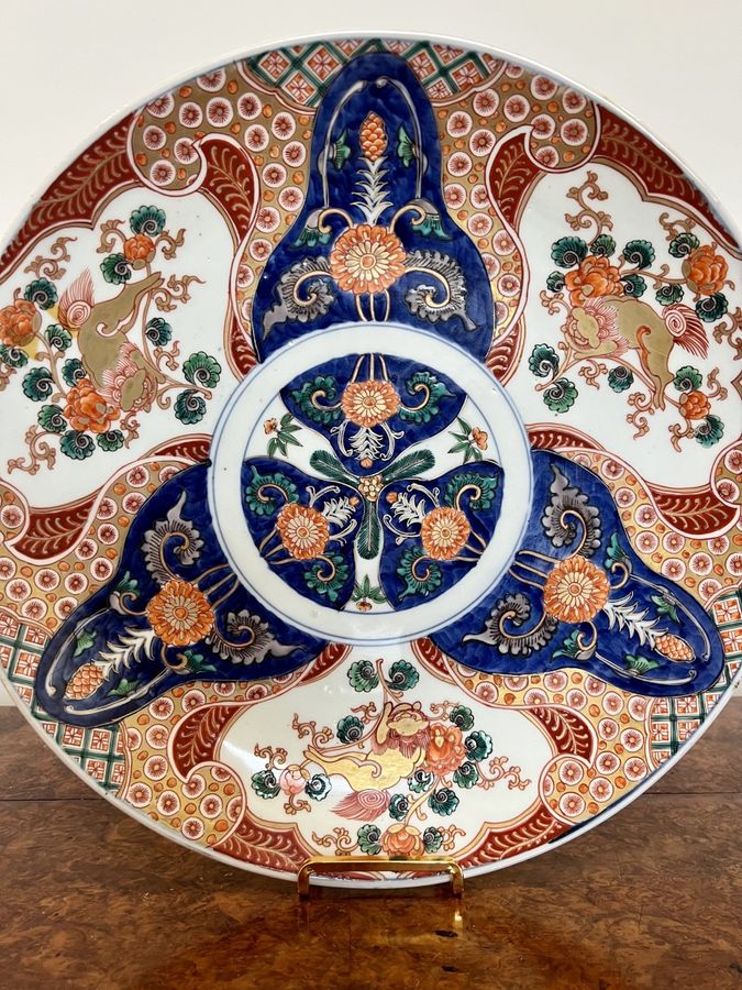 Antique Stunning quality antique Japanese imari plate