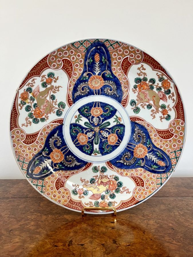 Antique Stunning quality antique Japanese imari plate