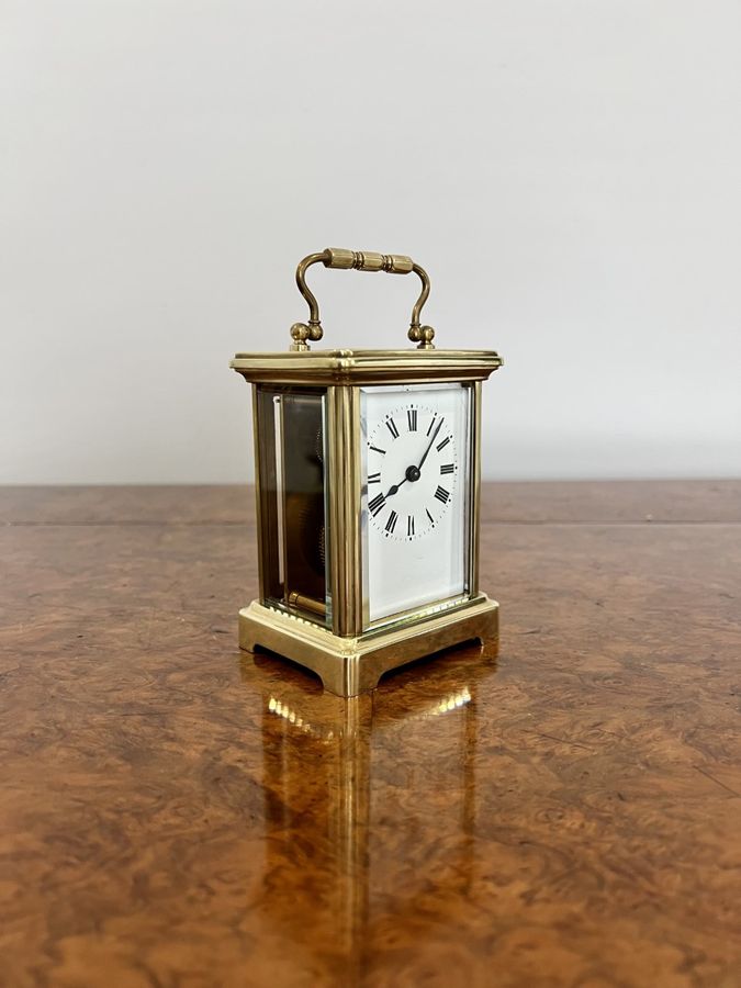 Antique Antique Victorian Quality French Brass Carriage Clock