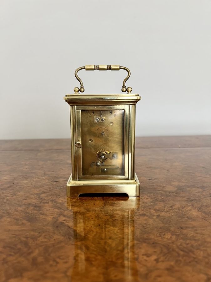 Antique Antique Victorian Quality French Brass Carriage Clock