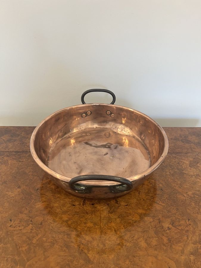 Antique Quality antique George III large copper pan
