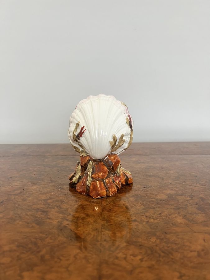 Antique Quality antique Victorian porcelain clam vase