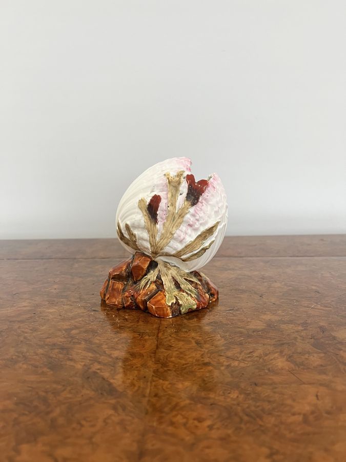 Antique Quality antique Victorian porcelain clam vase