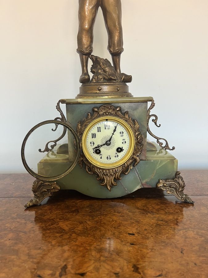 Antique Stunning quality antique Victorian French clock garniture 