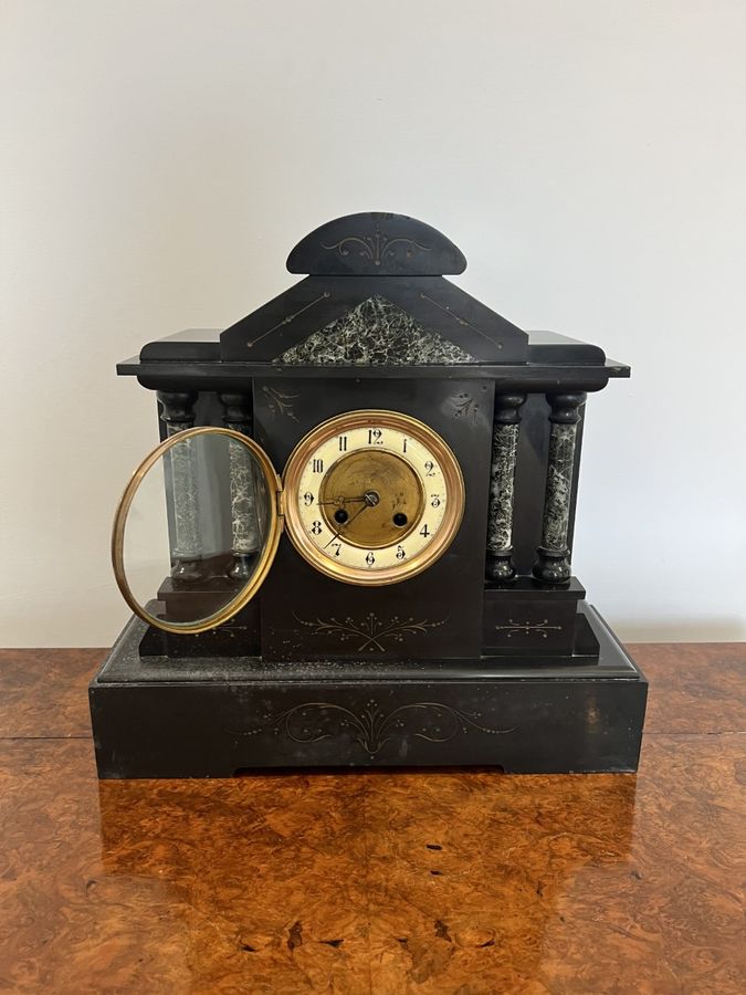 Antique Quality antique Victorian eight day mantle clock 