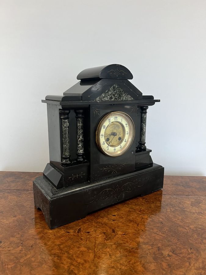 Antique Quality antique Victorian eight day mantle clock 