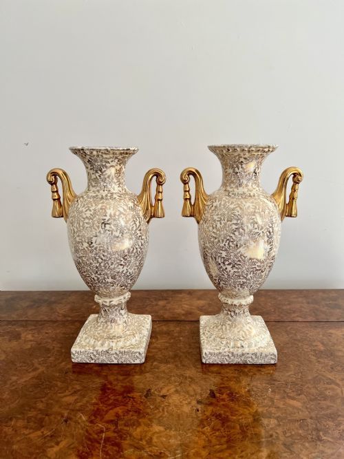 Antique Fine quality pair of antique Victorian vases 