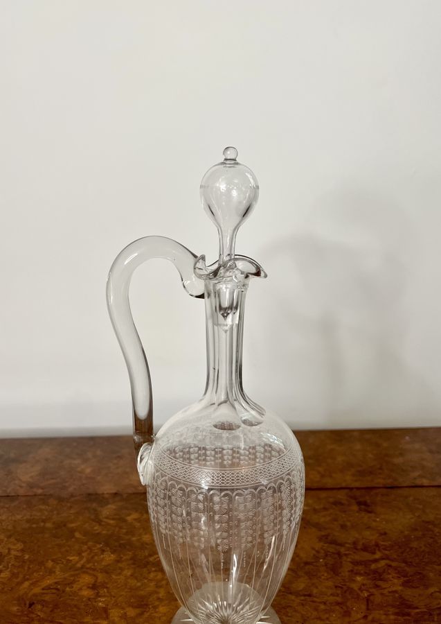 Antique Stunning quality antique Victorian glass decanter 