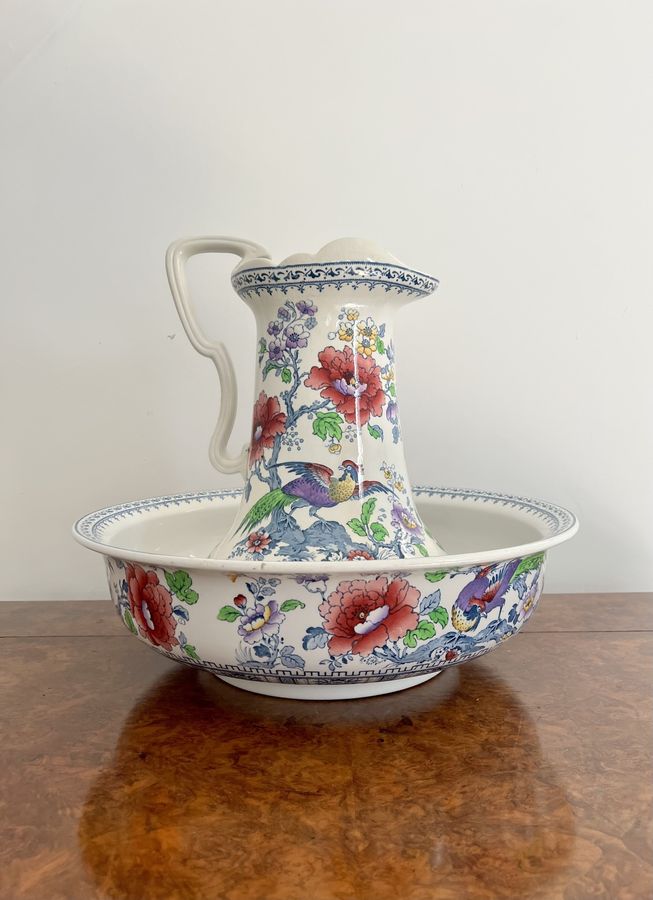 Lovely antique Edwardian jug and bowl set