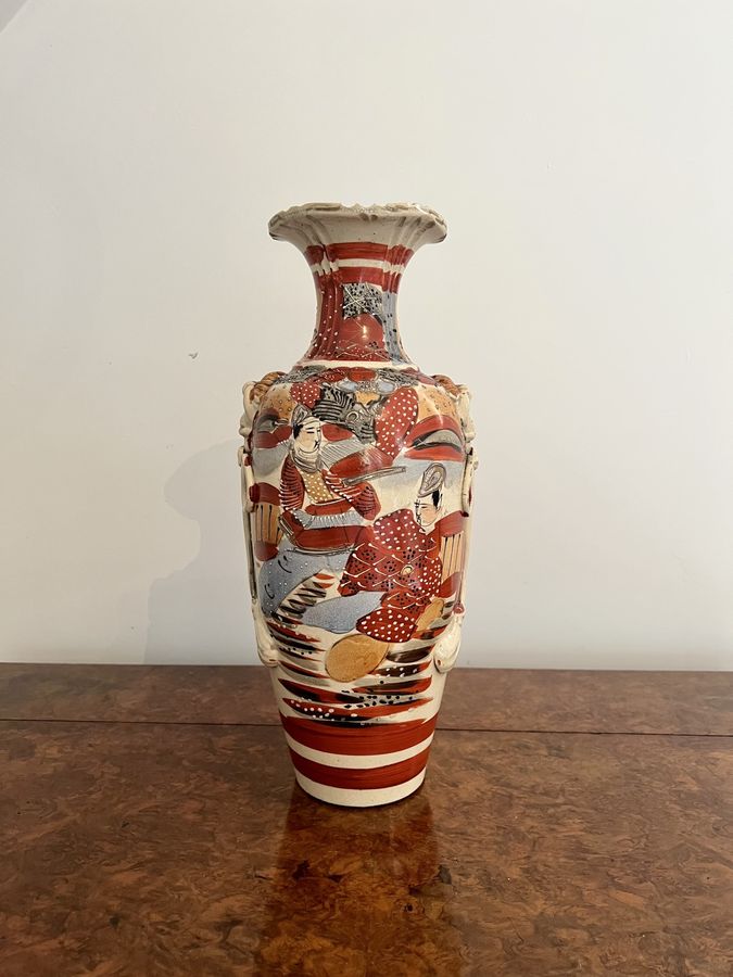 Fantastic quality large antique Satsuma vase