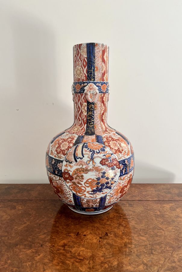 Antique Superb quality unusual large antique 19th century Japanese Imari vase 