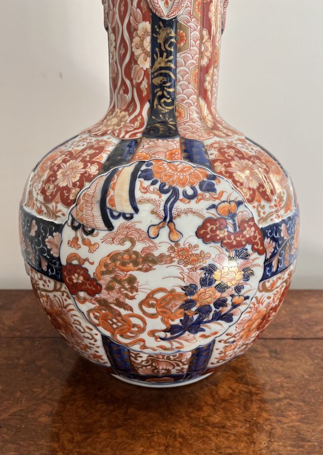 Antique Superb quality unusual large antique 19th century Japanese Imari vase 