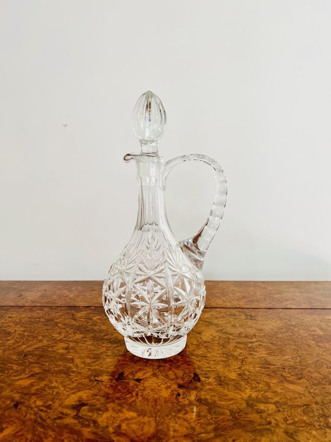 Antique Stunning quality antique Edwardian cut glass ewer
